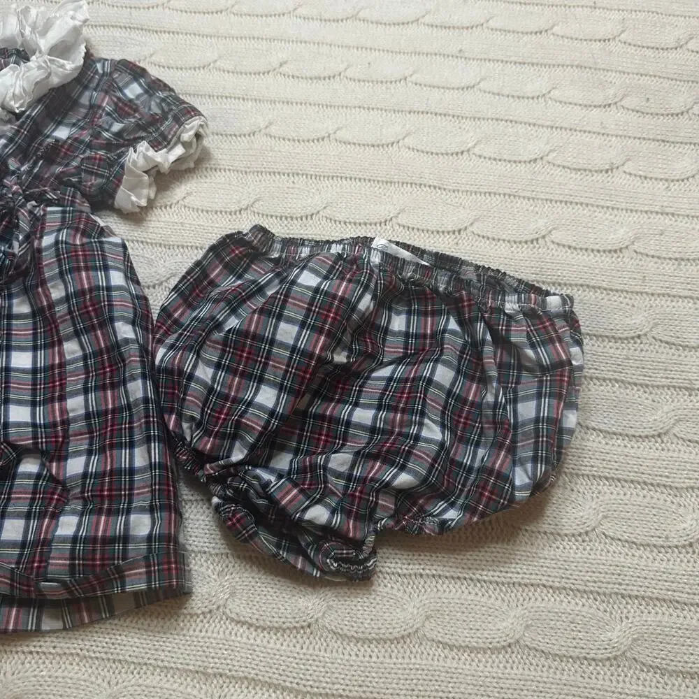 Ralph Lauren Plaid Wrap Dress sz 6 m